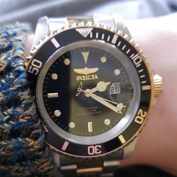 Invicta Pro Diver Men's Watch - 40mm, Steel, Gold (26973)- NEW IN BOX - Picture 11 of 13